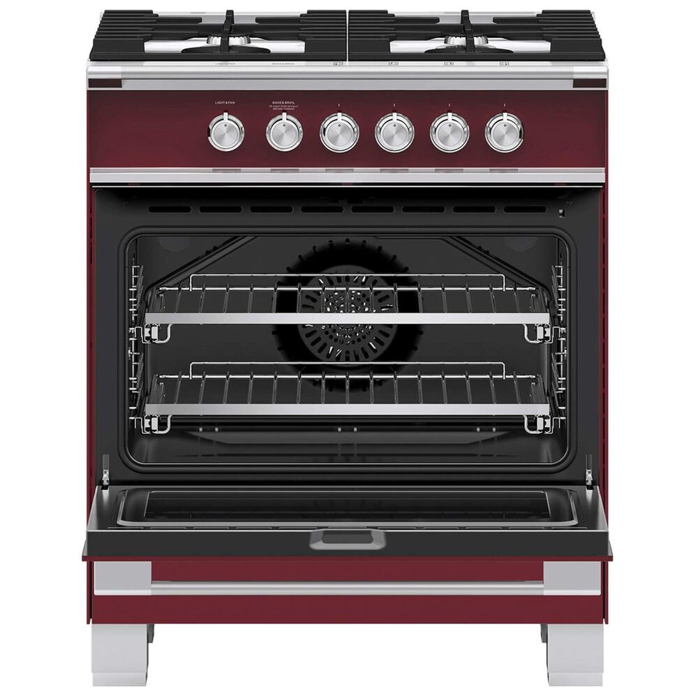 Fisher &amp; Paykel 30&quot; Freestanding Classic Dual Fuel Range in Red, , large