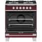 Fisher & Paykel 30" Freestanding Classic Dual Fuel Range in Red, , large