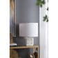 A&B Home Anita Table Lamp with Collapsible Shade in White and Gold, , large