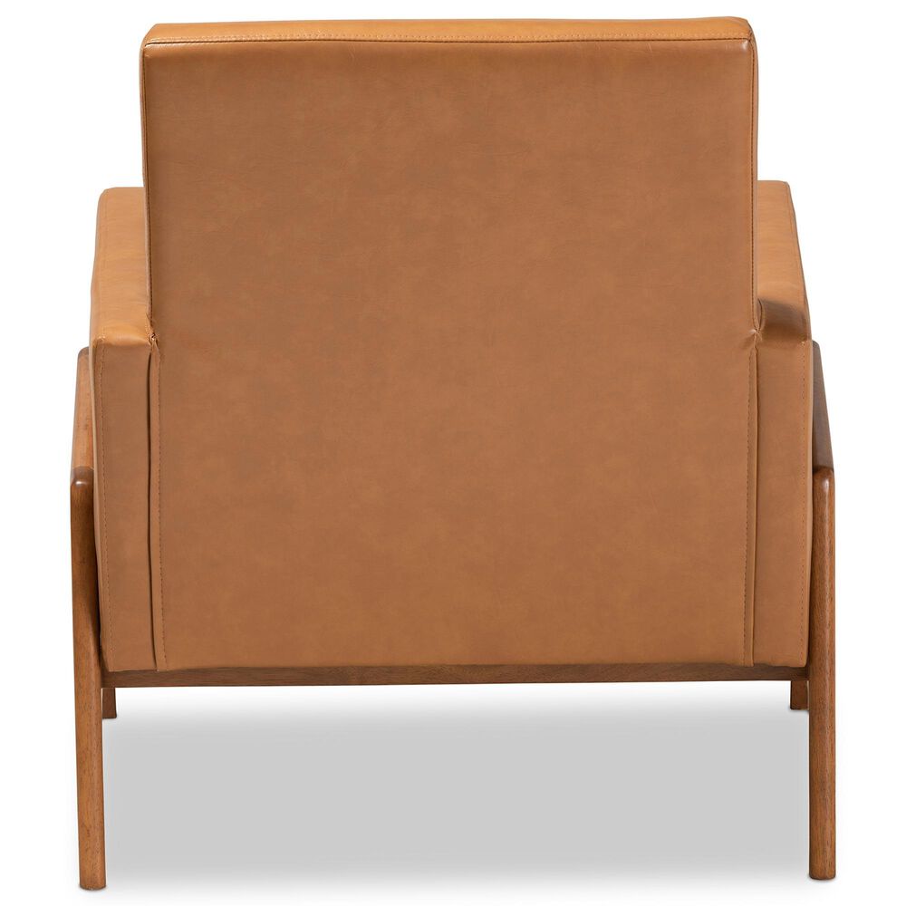 Baxton Studio Perris Lounge Chair in Tan, , large