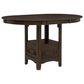 Crown Mark Hartwell 5-Piece Counter Height Dining Set in Dark Brown, , large