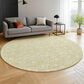Dalyn Rug Company Soft Essentials Floral Wheat 8" Round Indoor/Outdoor Area Rug, , large