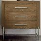 Hooker Furniture Chapman 3-Drawer Nightstand in Warm Brown and Pewter, , large