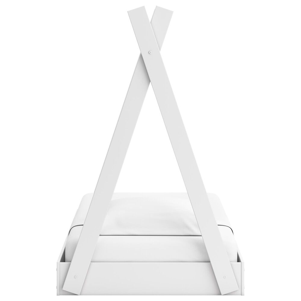 Ashley Hallityn Twin Tent Bed in Matte White, , large
