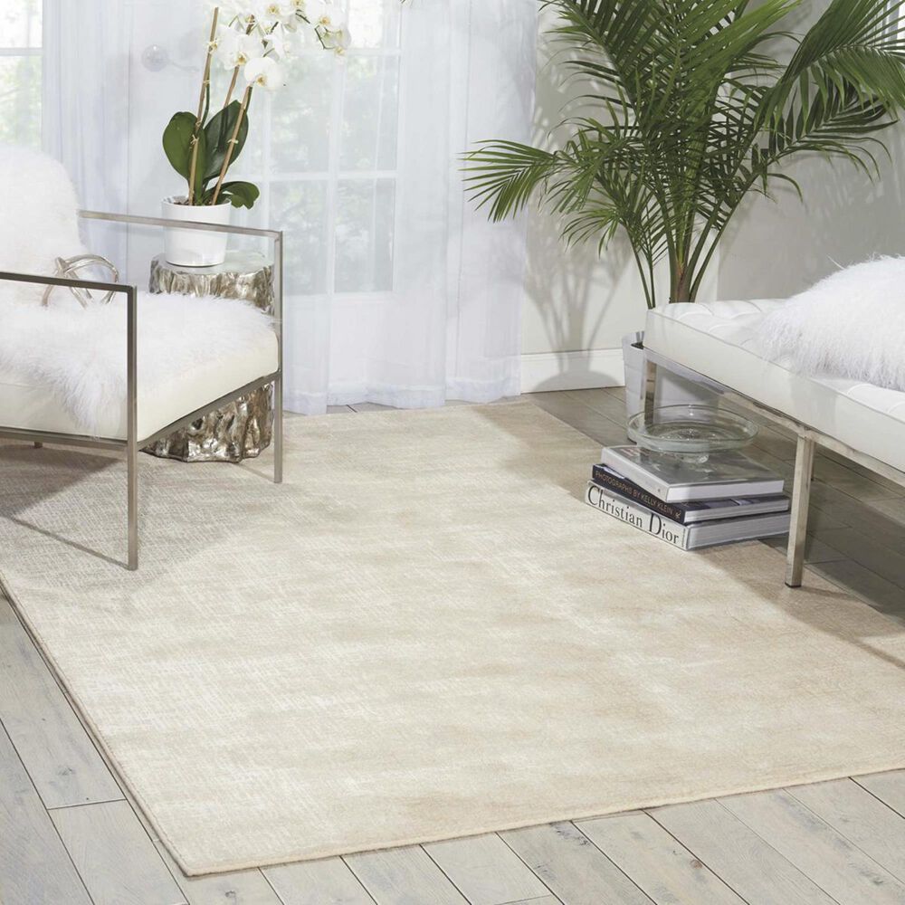 Nourison Starlight STA02 5&#39;3&quot; x 7&#39;5&quot; Oyster Area Rug, , large