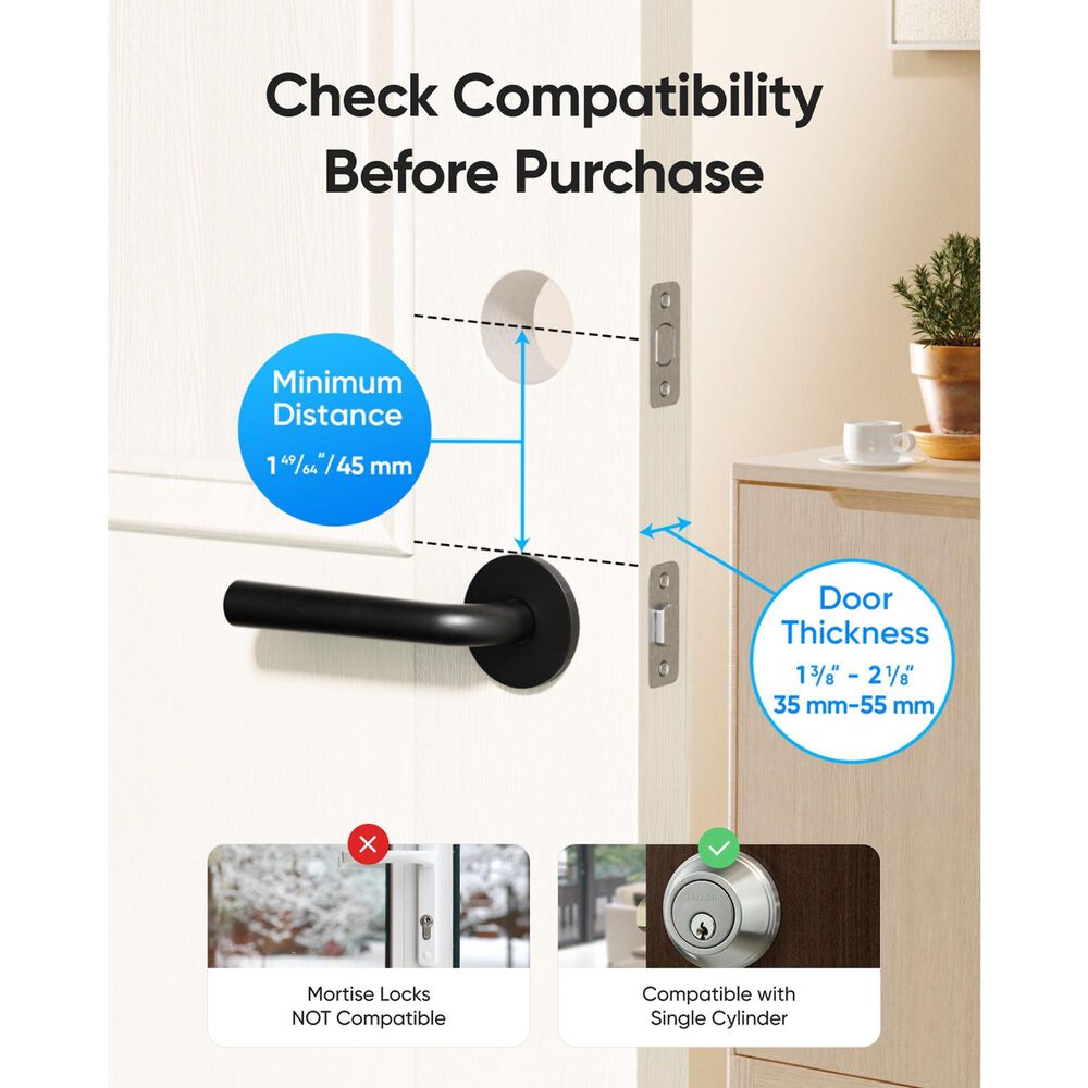 eufy Smart Lock C220 with Fingerprint ID in Black, , large