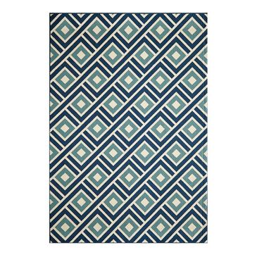 Momeni Baja BAJ-07 5"3" x 7"6" Blue Area Rug, , large
