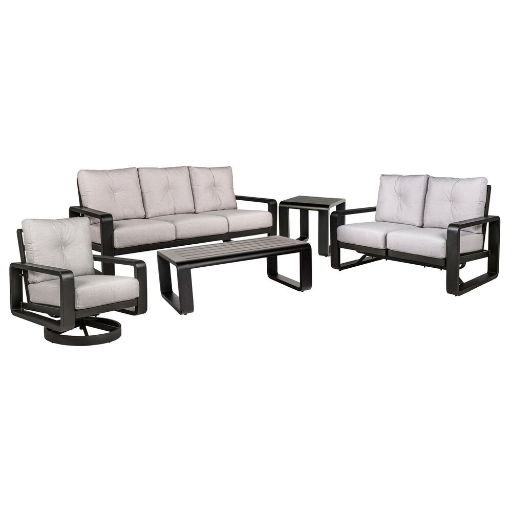 Woodard Vale 5-Piece Patio Conversation Set in Ashgard Ash, , large