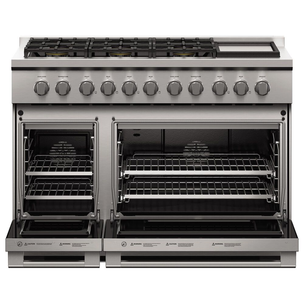 Fisher &amp; Paykel 48&quot; Freestanding Liquid Propan Gas Range with 6 Burners and Griddle in Stainless Steel, , large