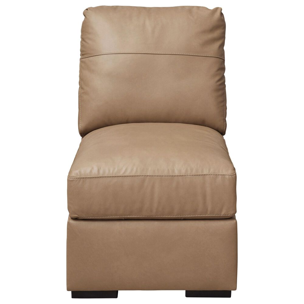 Ashley 3-Piece Leather Sectional in Brown, , large
