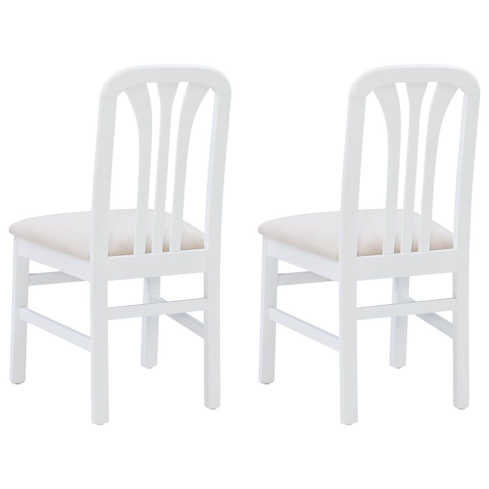 Linon Home Decor Pamela Side Chair in Bright White (Set of 2), , large