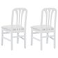 Linon Home Decor Pamela Side Chair in Bright White (Set of 2), , large