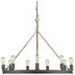 Golden Lighting Chatham 9-Light Chandelier in Gunmetal Bronze and Rope, , large