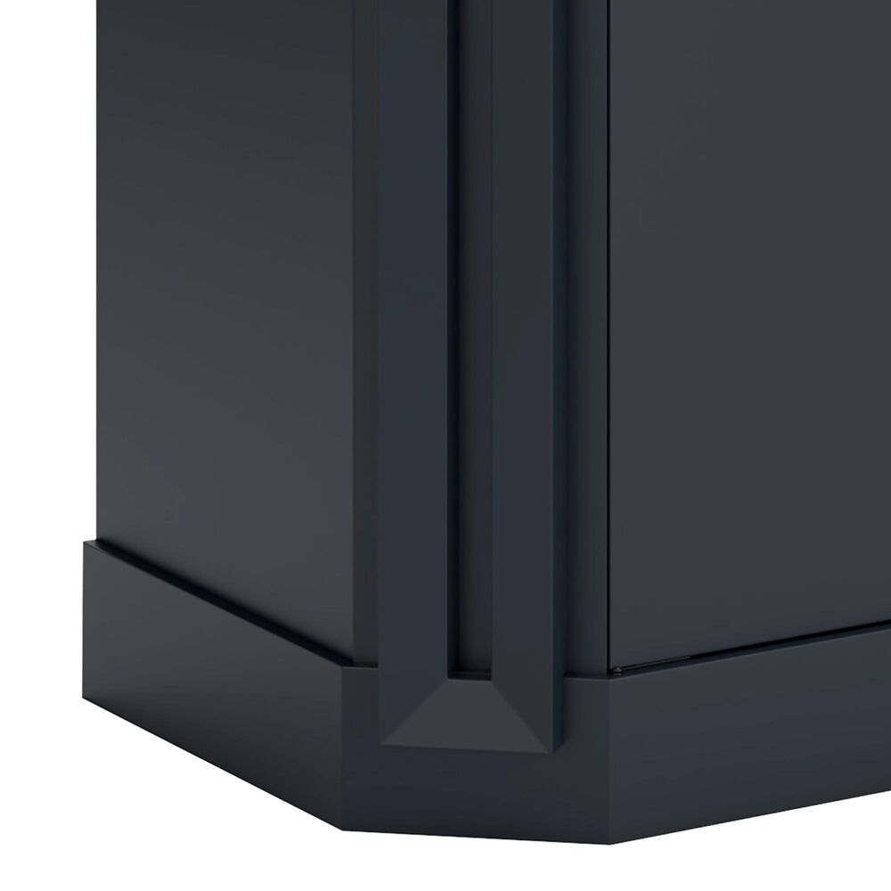 Ashley Landocken 84&quot; Extra Large TV Stand in Light Brown and Dark Sate Blue, , large