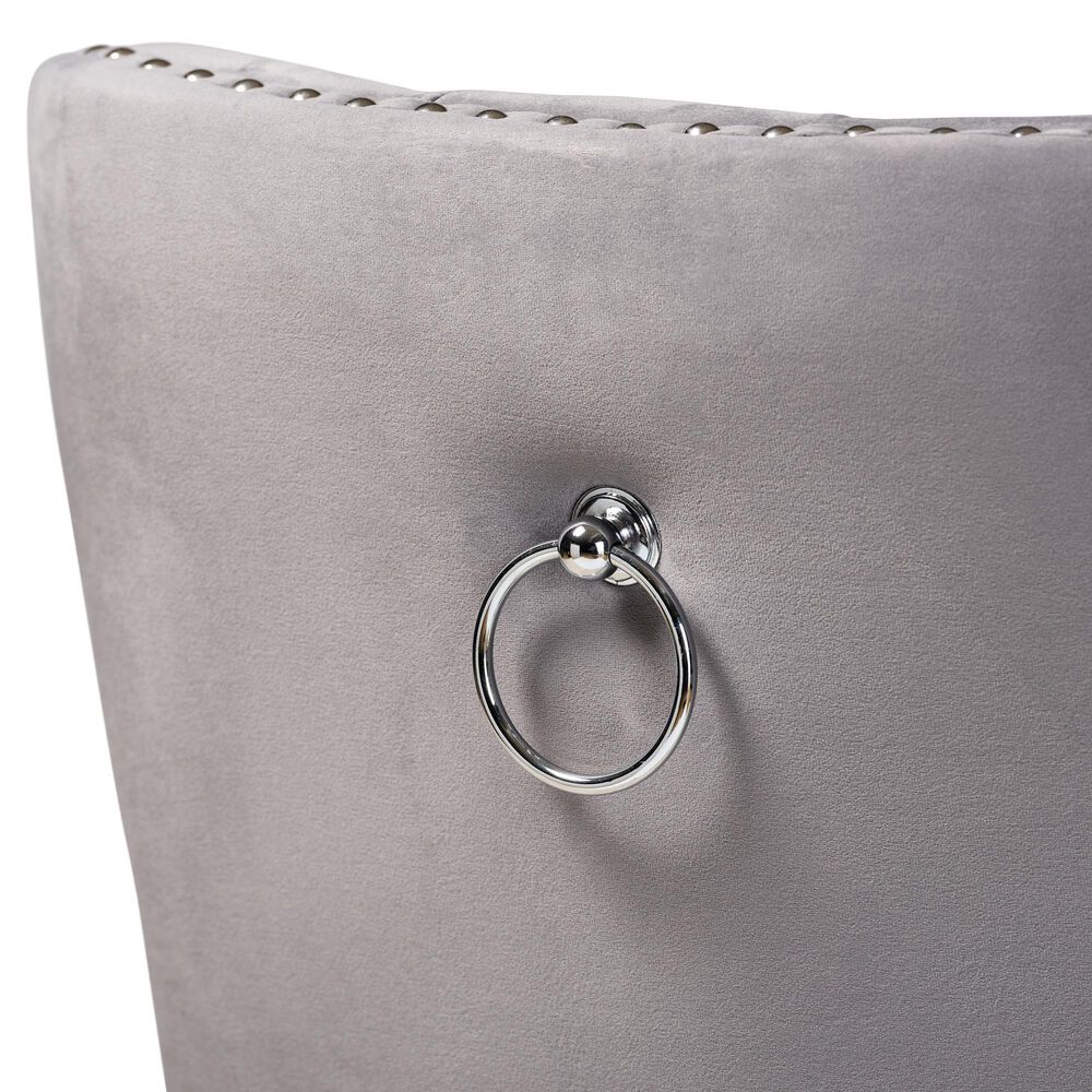Baxton Studio Remy Side Chair with Grey Cushion in Espresso (Set of 2), , large