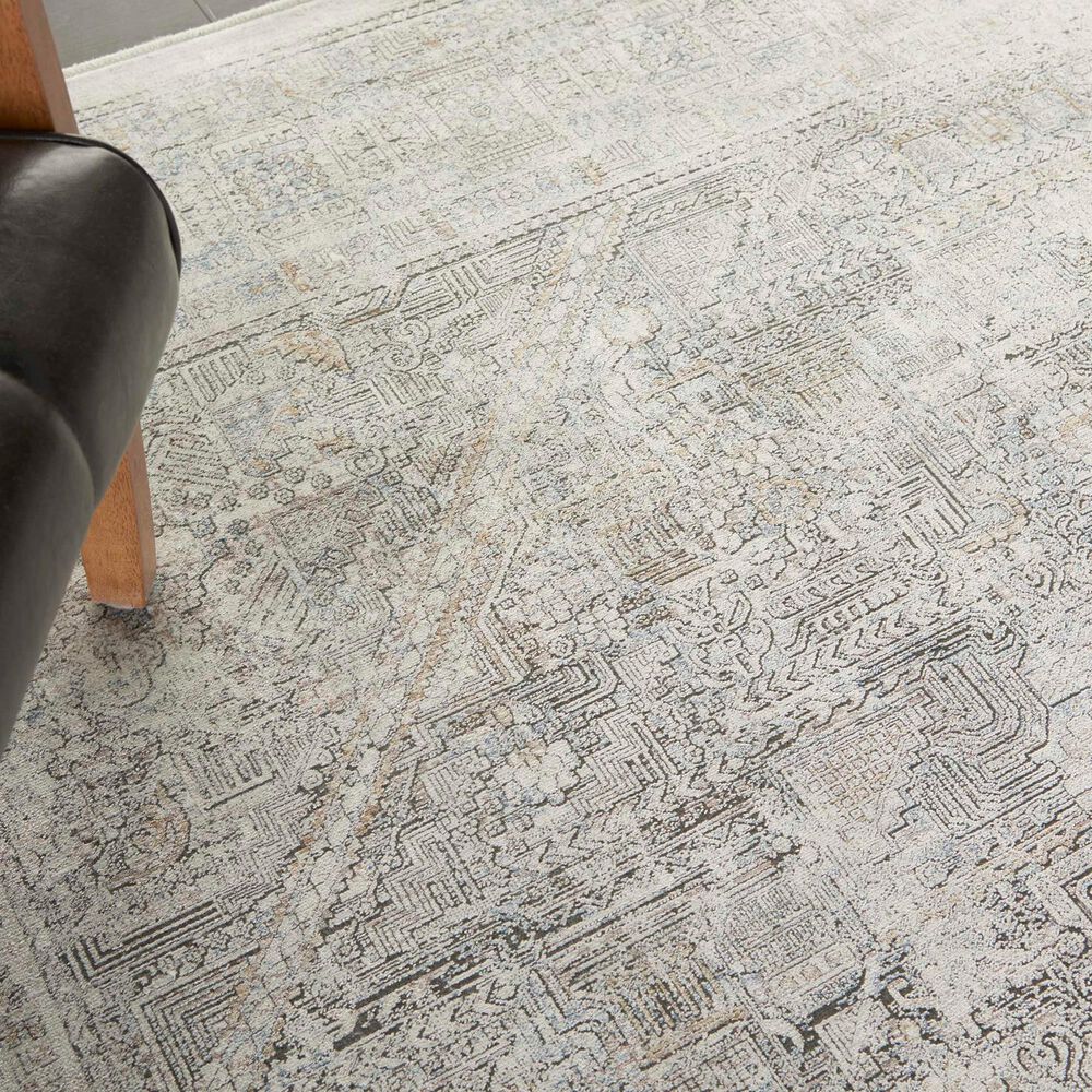 Nourison Starry Nights STN02 5&#39; x 7&#39; Cream and Grey Area Rug, , large