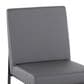 LumiSource Fuji Side Chair with Grey Cushion in Black (Set of 2), , large