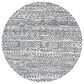 Safavieh Micro-Loop MLP228A 5" Round Ivory and Black Area Rug, , large