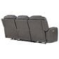 Steve Silver Daniel Triple Power Reclining Sofa in Mossy Gray, , large