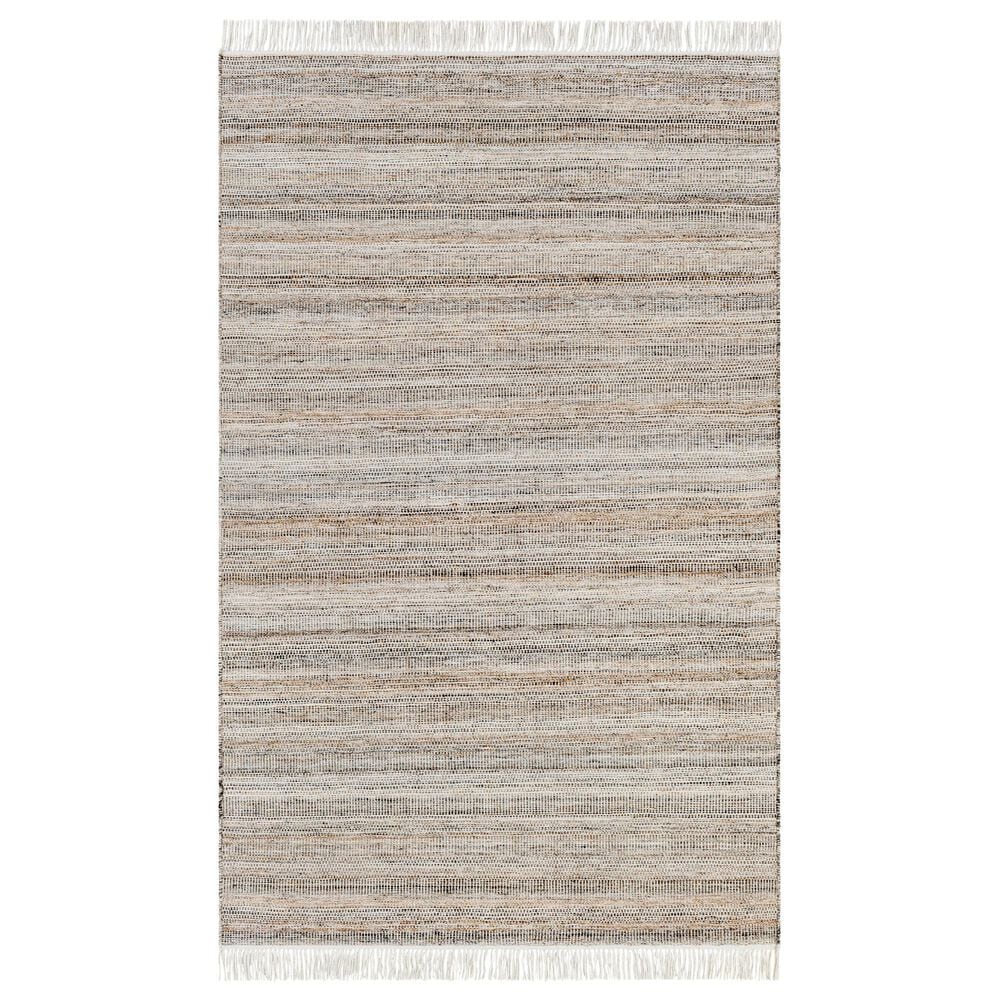 Surya Lily 5" x 7"6" Light Beige, Caramel, Charcoal and Off-White Indoor/Outdoor Area Rug, , large
