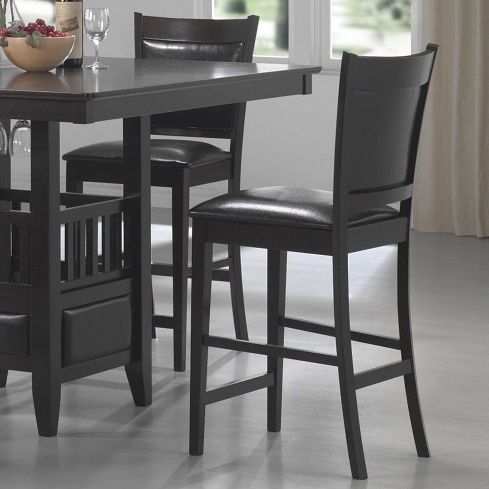 Pacific Landing Jaden Counter Height Stool in Cappuccino - Set of 2, , large