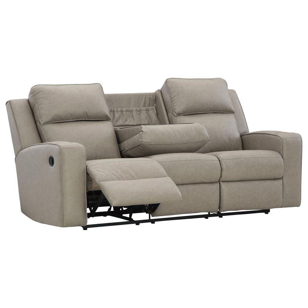 Ashley Lavenhorne 3-Piece Manual Reclining Living Room Set in Pebble, , large