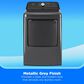 Midea 7 Cu. Ft. Smart Front Load Electric Dryer in Metallic Grey, , large