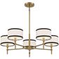 Savoy House 5 Light Chandelier in Natural Brass, , large