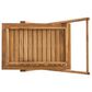 Hearth and Haven Riviera Bar Cart in Natural Stained with Glass Holders, , large