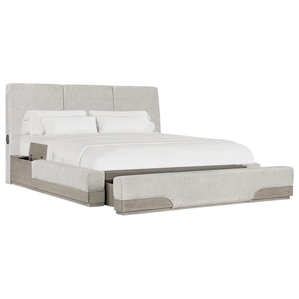 Boulder &amp; Pine King Storage Bed with Lights and Speaker, , large