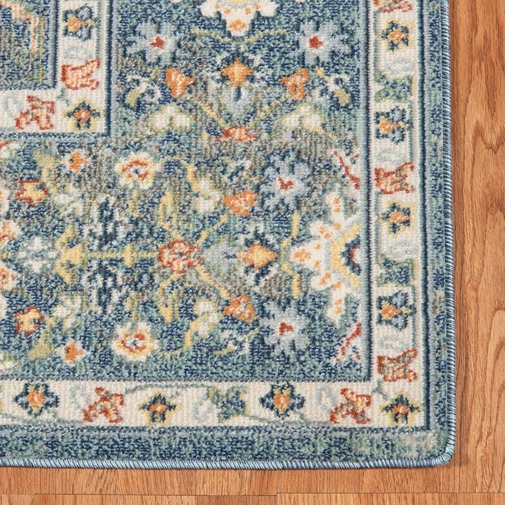 Amer Rugs Bohemian 7&#39;9&quot; x 9&#39;9&quot; Blue Area Performance Rug, , large