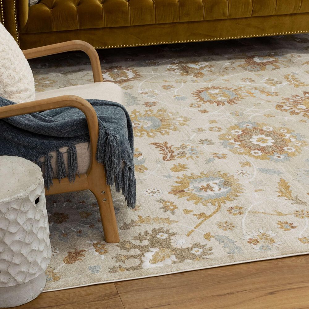 Karastan Windemere Beige 6'6" x 9'10" Area Rug, , large