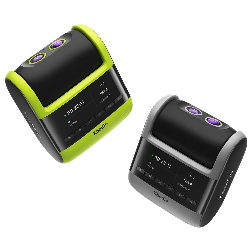 XbotGo Falcon 4K AI Action Camera in Black and Edge Green, , large