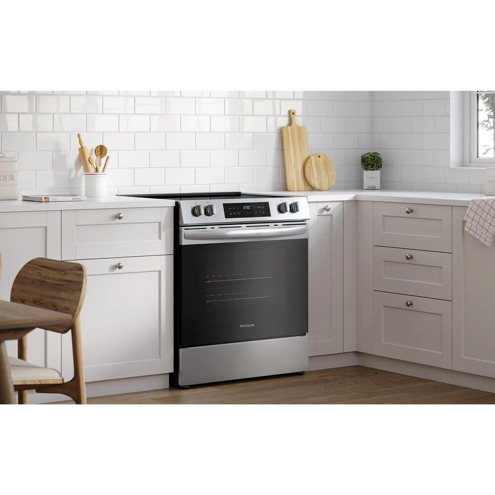 Frigidaire 30" Slide-In Front Control Electric Range with Air Fry in Stainless Steel, , large