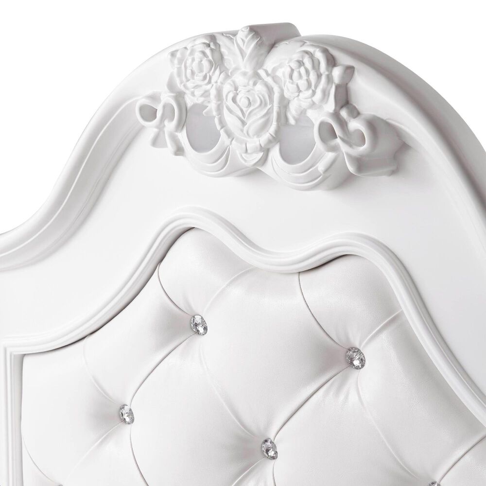 Mayberry Hill Alana Full Upholstered Bed in White Lacquer, , large