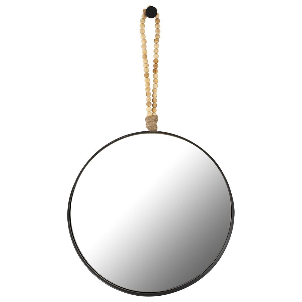 Tov Furniture Riley 25" Mirror in Natural and Black, , large