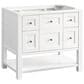 James Martin Vanities Breckenridge 36" Single Bathroom Vanity in Bright White with 3 cm Parisien Bleu Quartz Top and Rectangular Sink, , large