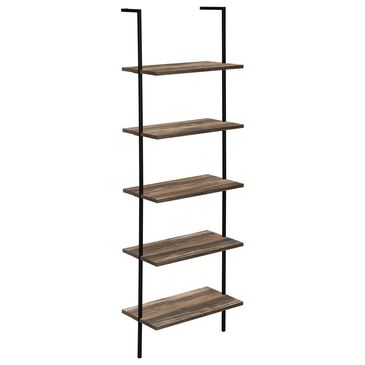 Monarch Specialties 72" Bookcase in Reclaimed Brown and Black, , large