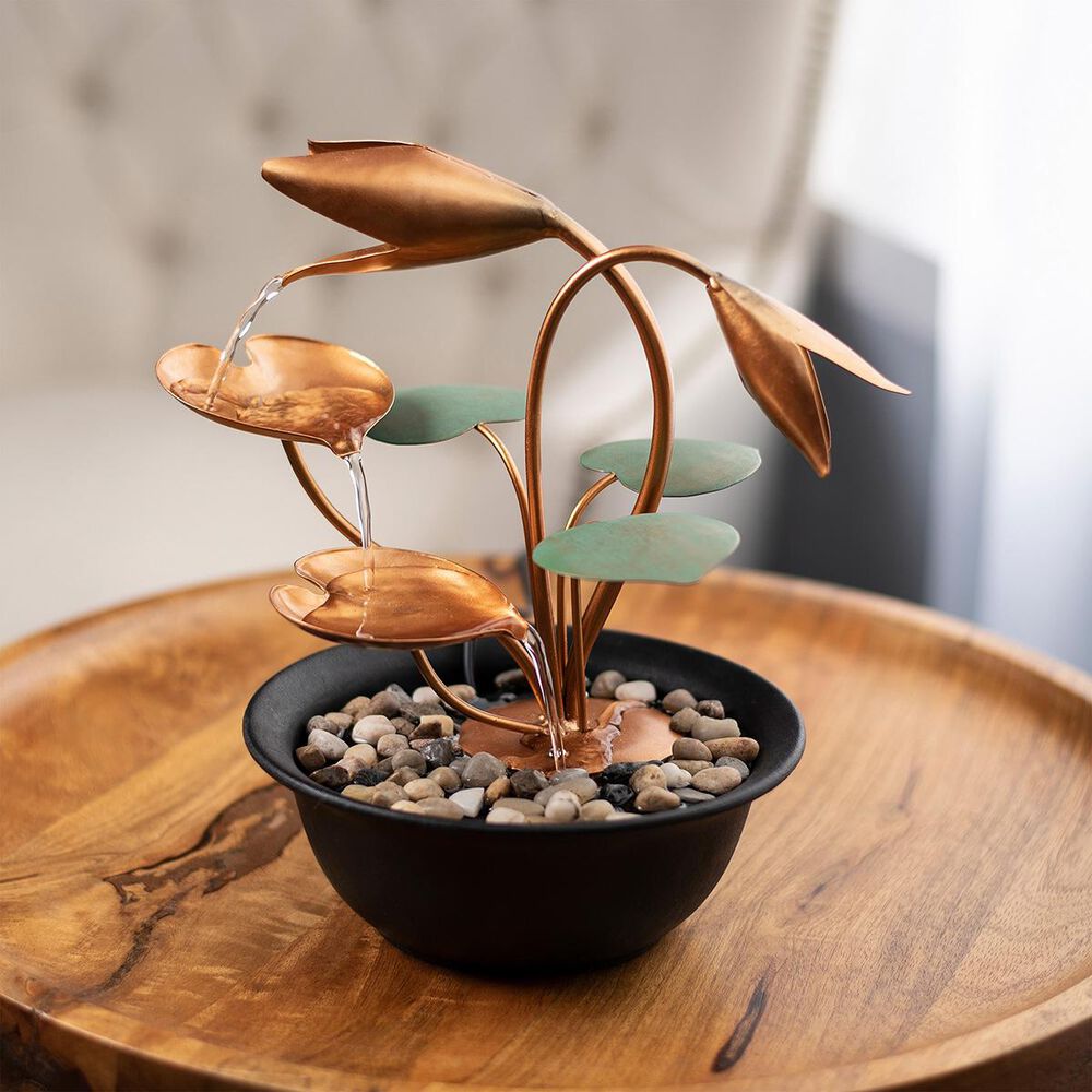 Timberlake Pure Garden Cascading Indoor Waterfall in Copper, Green, Black, , large