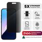 Zagg Invisible Shield Glass Elite Privacy Screen Protector for Apple iPhone 16/15 in Clear, , large