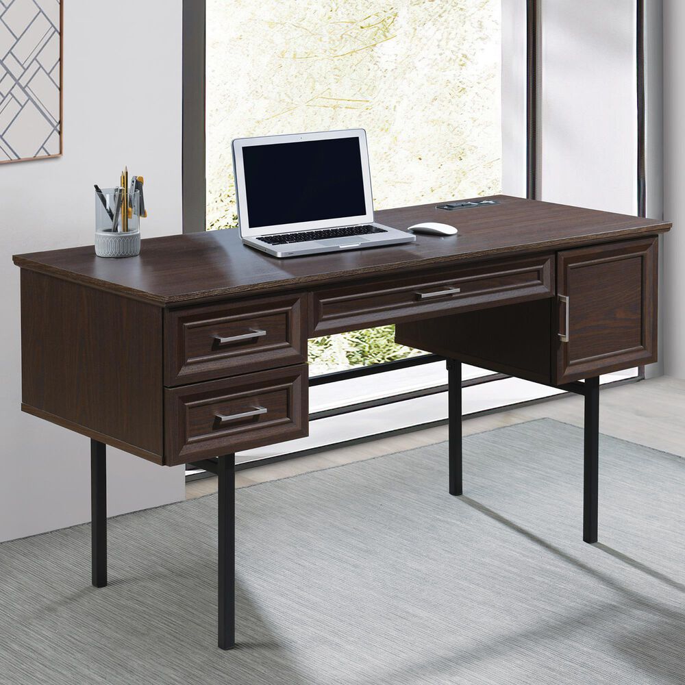 Valor Living Jefferson Executive Desk in Espresso, , large