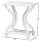 Baxton Studio Cianna End Table in White, , large