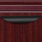 Regency Global Sourcing Legacy 71" Single Pedestal Left Corner Credenza with Return in Mahogany, , large