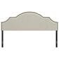 Richlands Furniture Cynthia Upholstered King Adjustable Headboard in Cream, , large