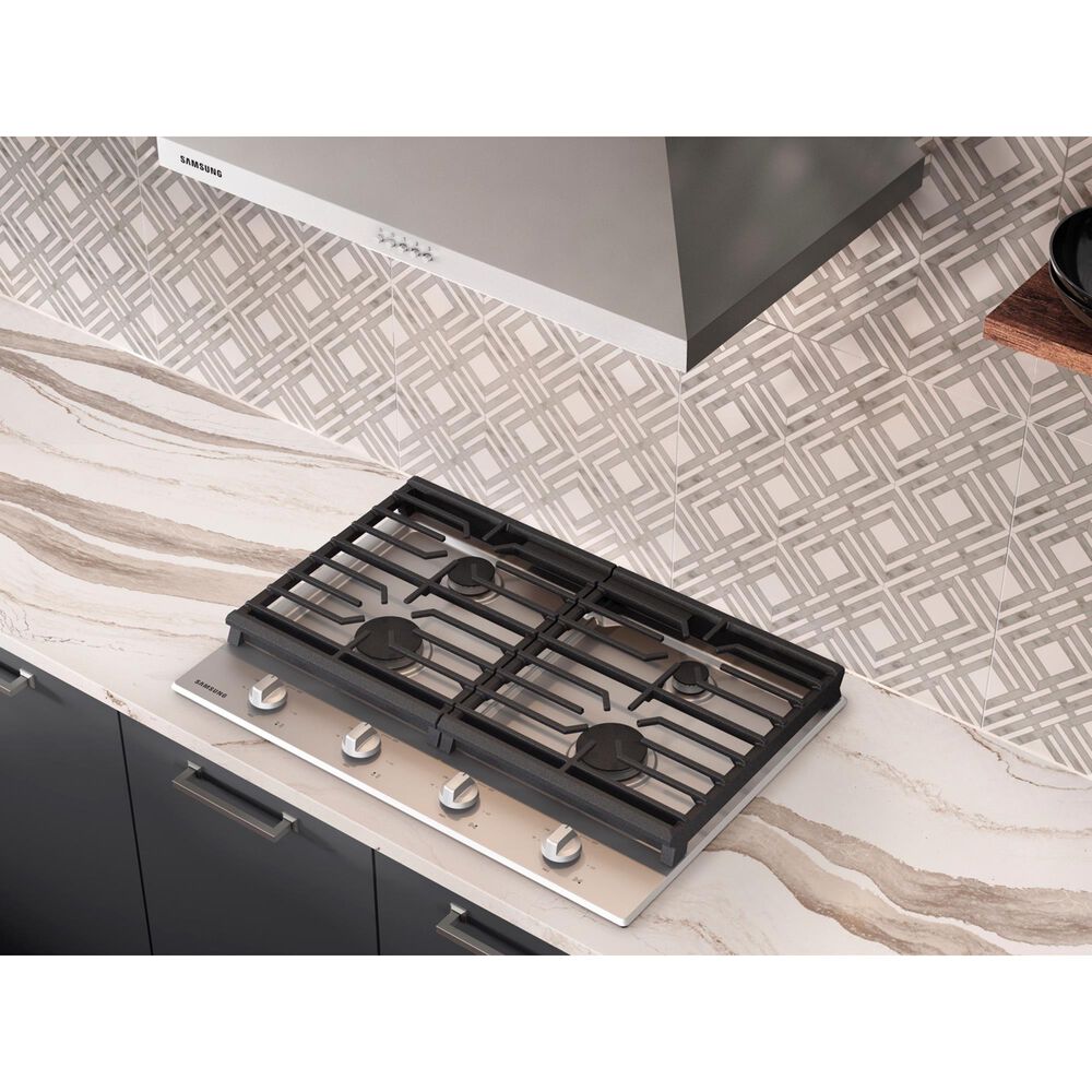 Samsung 30&quot; Digital Chimney Range Hood in Black Stainless Steel, , large