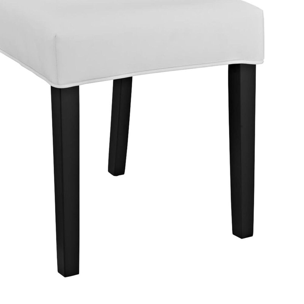 Modway Confer Dining Vinyl Side Chair in White, , large