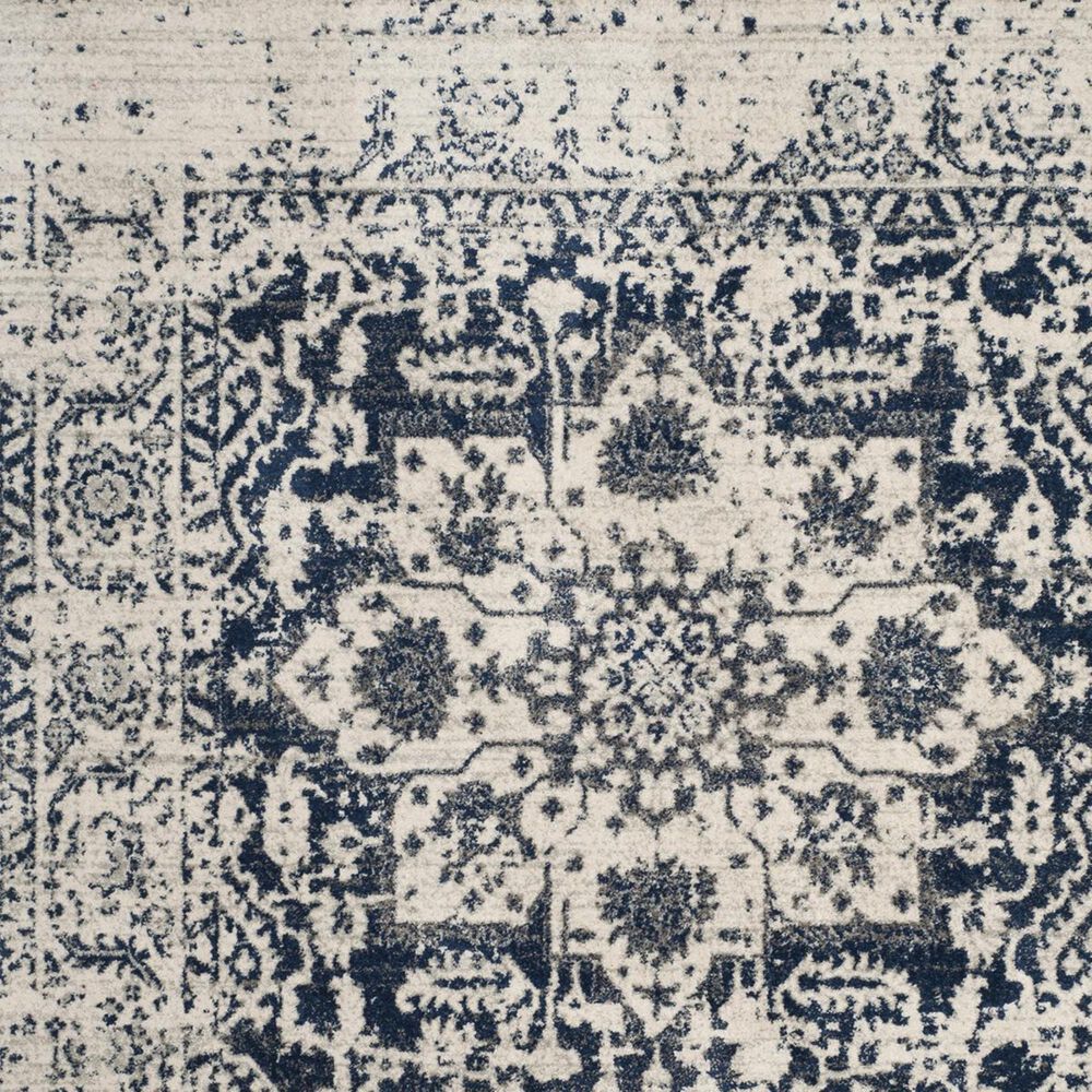 Safavieh Madison MAD603D 2&#39;3&quot; x 6&#39; Cream and Navy Runner, , large