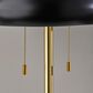 Adesso Cap Floor Lamp in Black and Antique Brass, , large