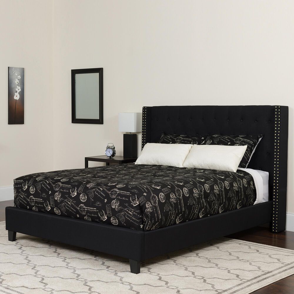 Flash Furniture Riverdale Full Platform Bed in Black, , large