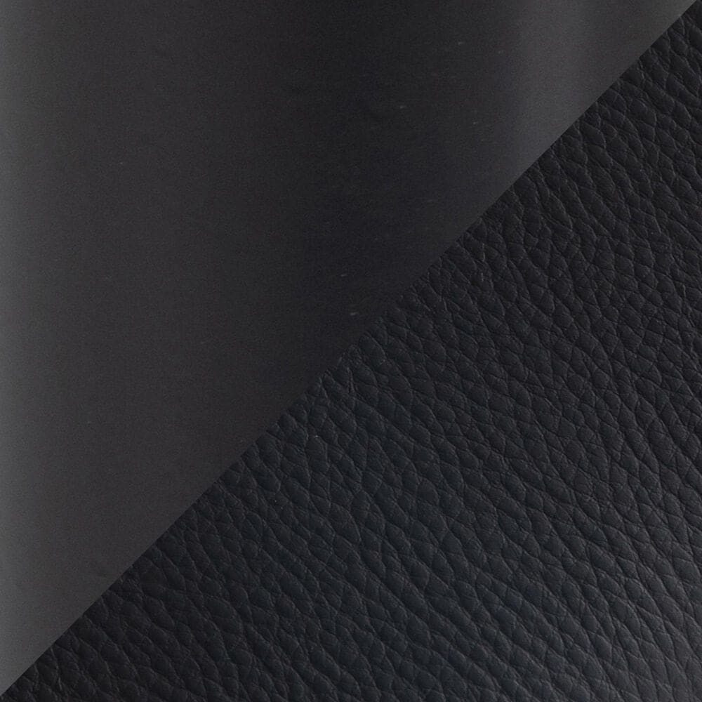 LumiSource Renee Arm Chair with Black Faux Leather Cushion in Black (Set of 2), , large
